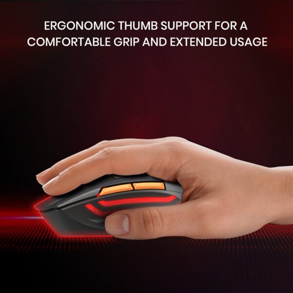 Vader Max Dual Mode Rechargeable Mouse For Gaming - Image 3