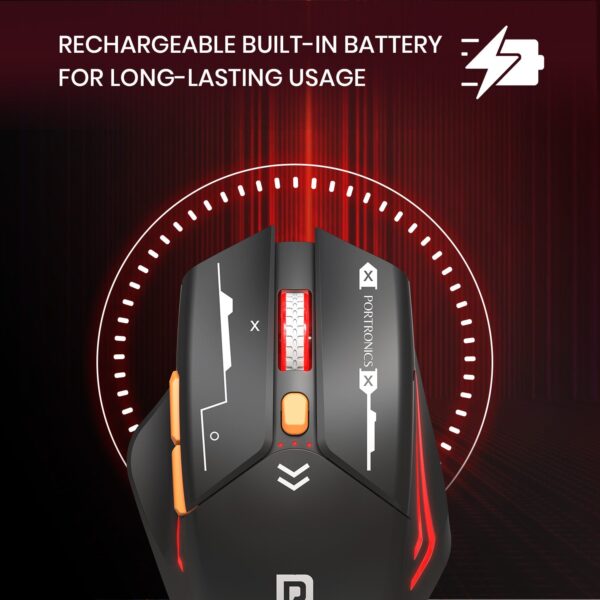 Vader Max Dual Mode Rechargeable Mouse For Gaming - Image 2